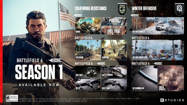 New Battlefield 6 and REDSEC / Battlefield 6 Free Trial Later This Month