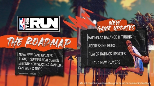 Updates and Roadmap revealed for NBA The Run