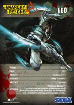 All New Character 'Leo' Revealed For Anarchy Reigns